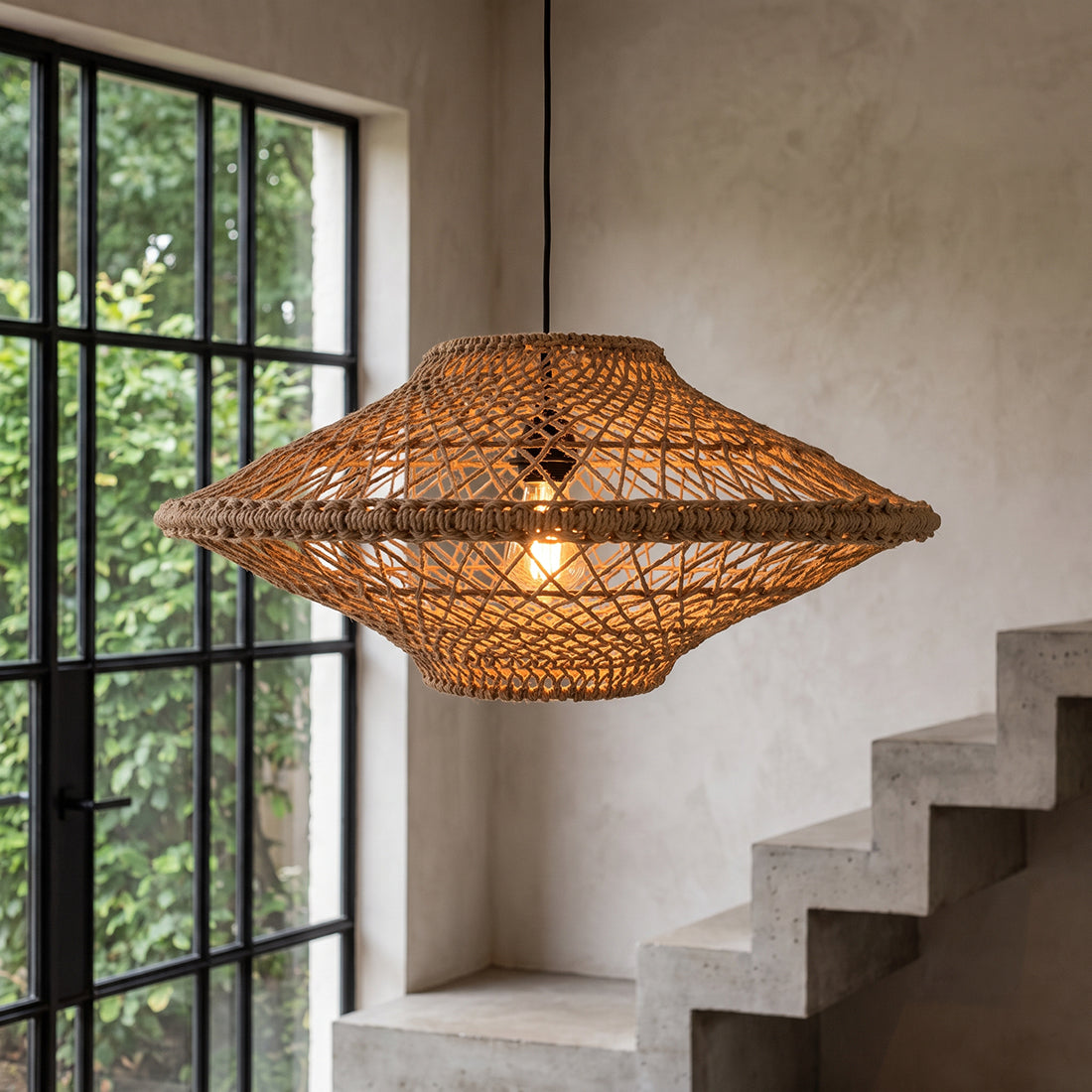 Corda hanglamp - Ø 60x29 cm - RAW