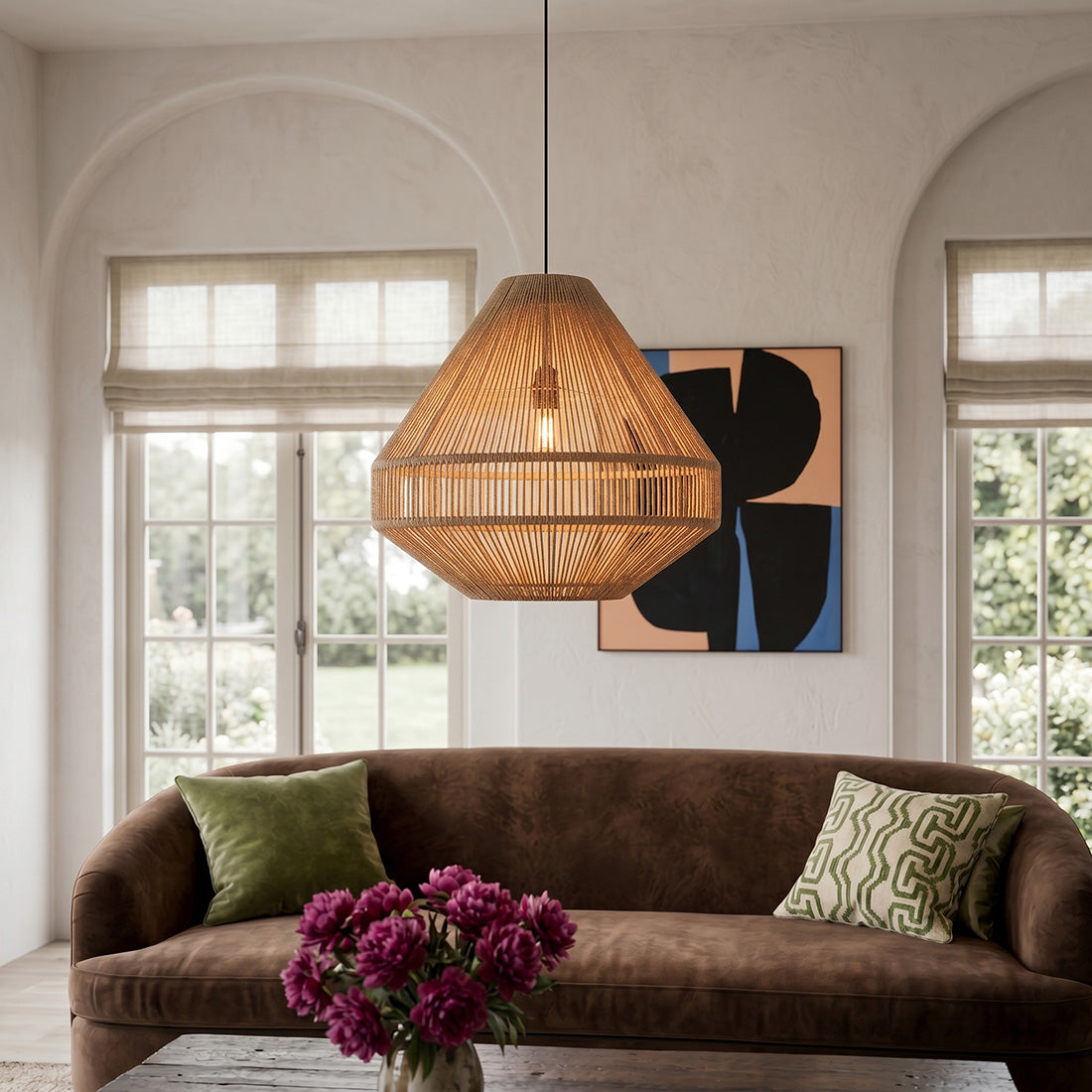 Linea hanglamp Diamond - Ø 44x42 cm - RAW