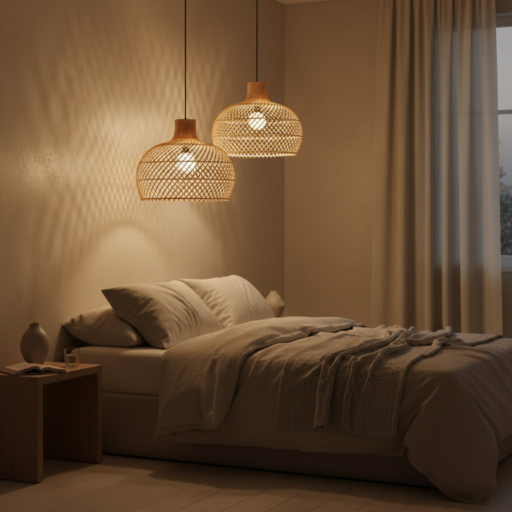 Maze rotan hanglamp naturel - Ø 42x36 cm - RAW