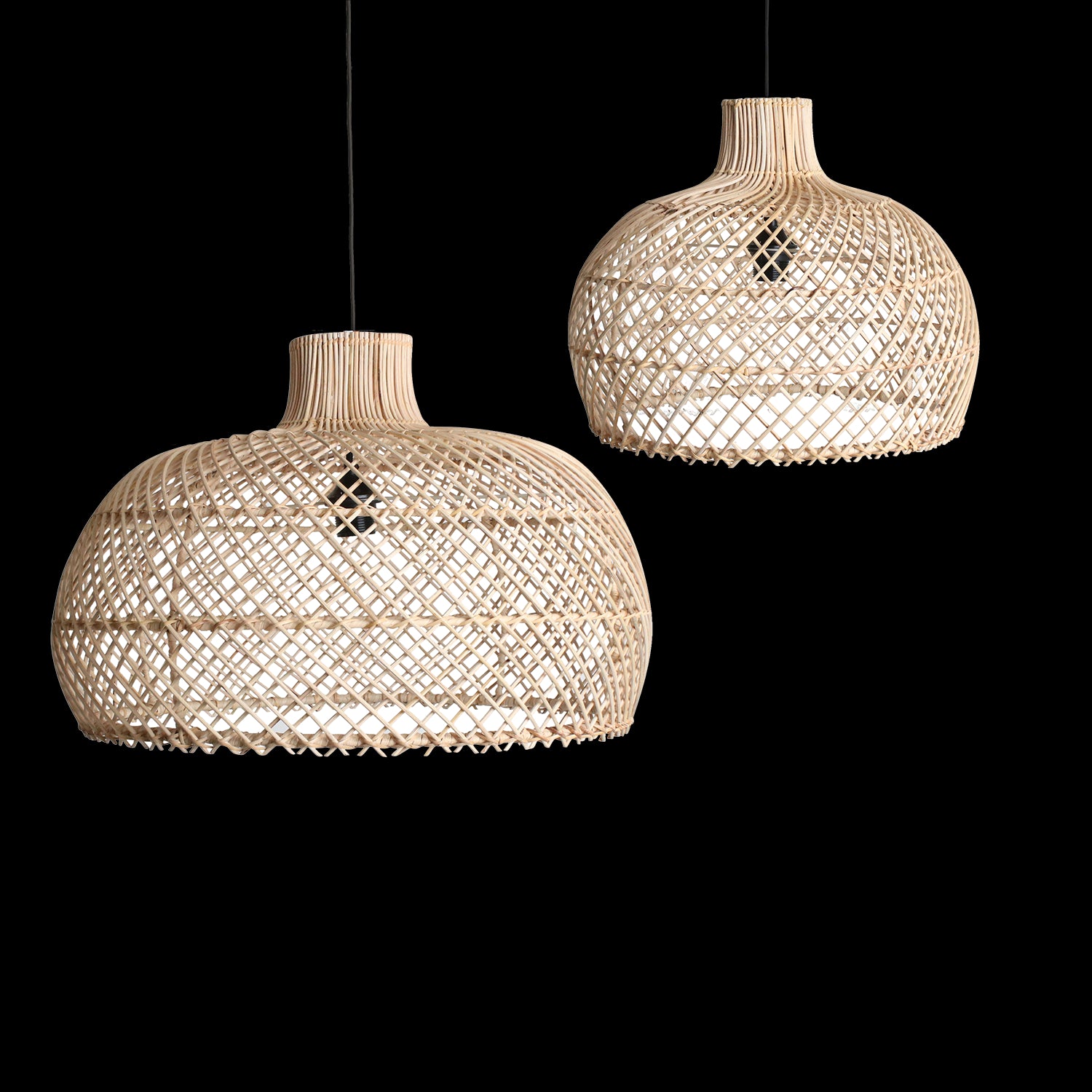 Maze rotan hanglamp naturel - Ø 42x36 cm - RAW