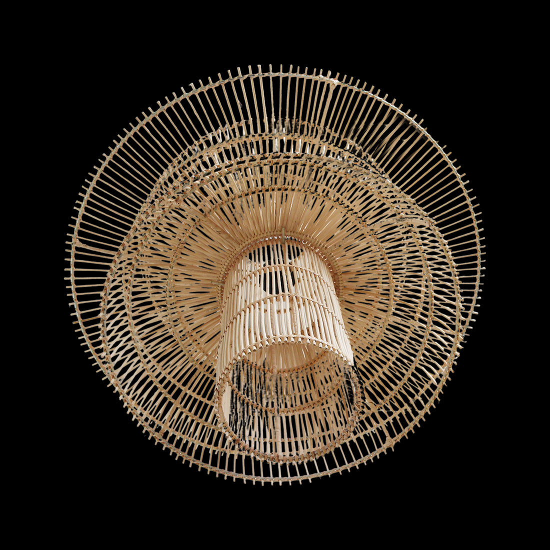Saturn rotan hanglamp - Ø 65x63 cm - RAW