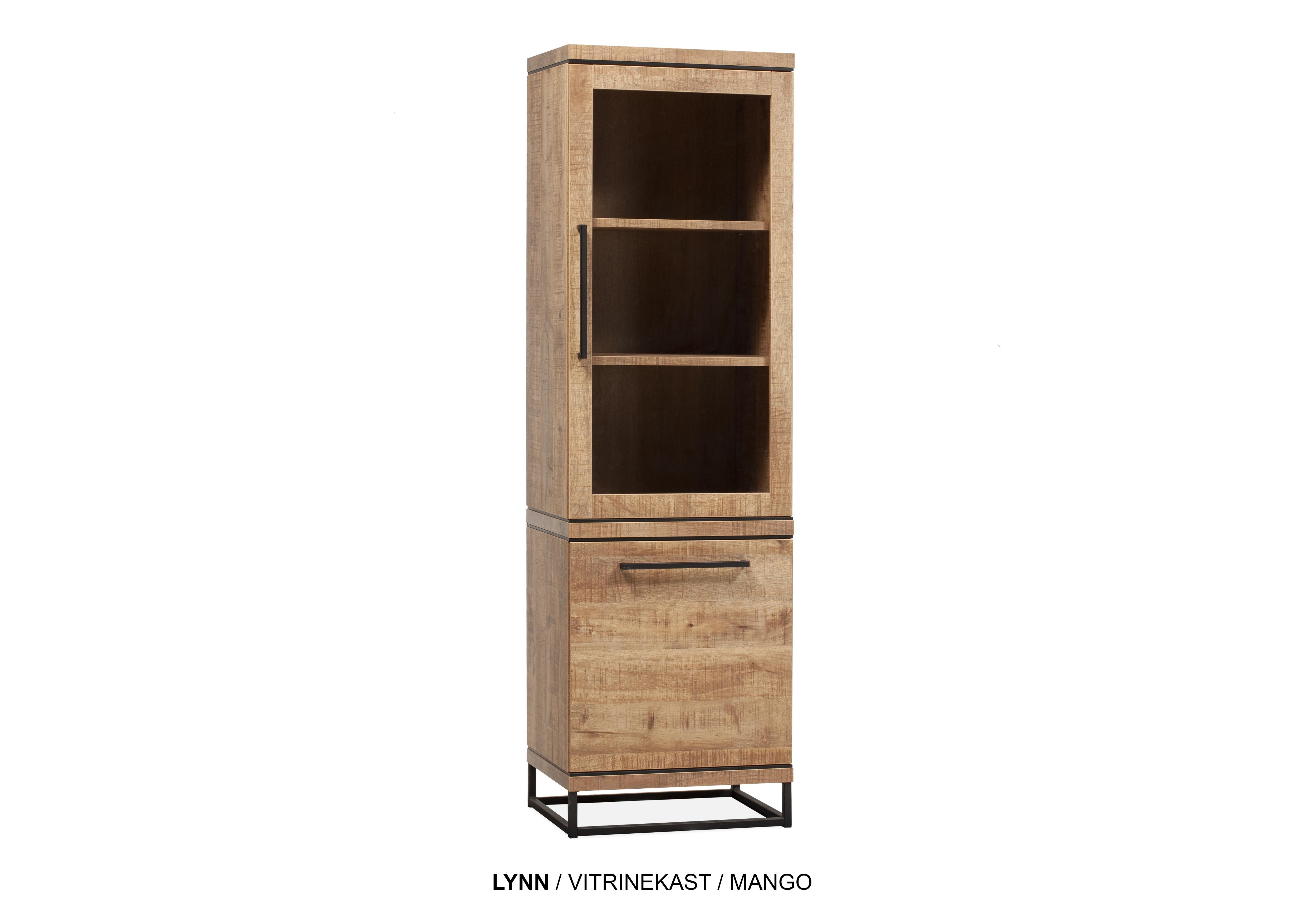 Vitrinekast Lynn MX - 1deur/1deur glas