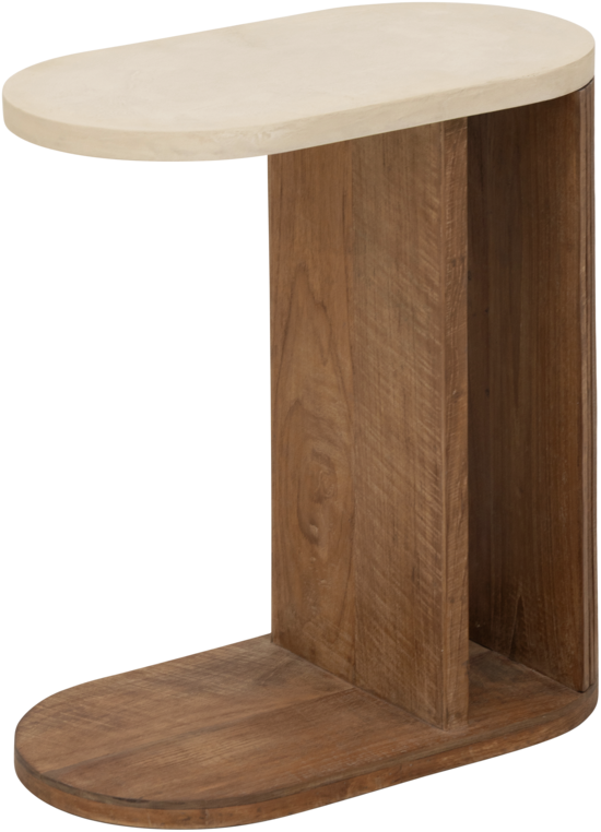 Laptoptafel Lagoon teakhout/mortex bovenblad - DTP