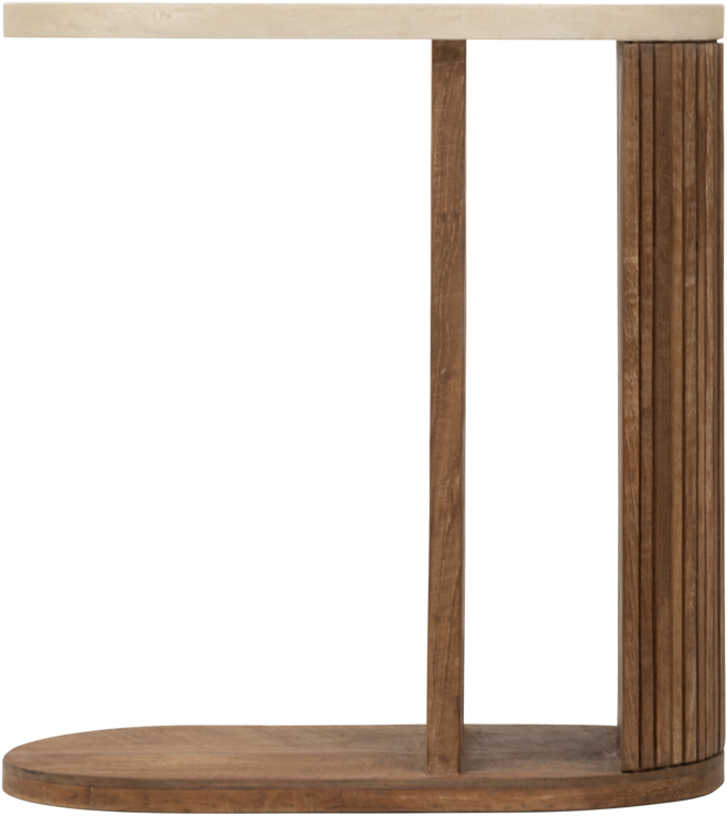 Laptoptafel Lagoon teakhout/mortex bovenblad - DTP