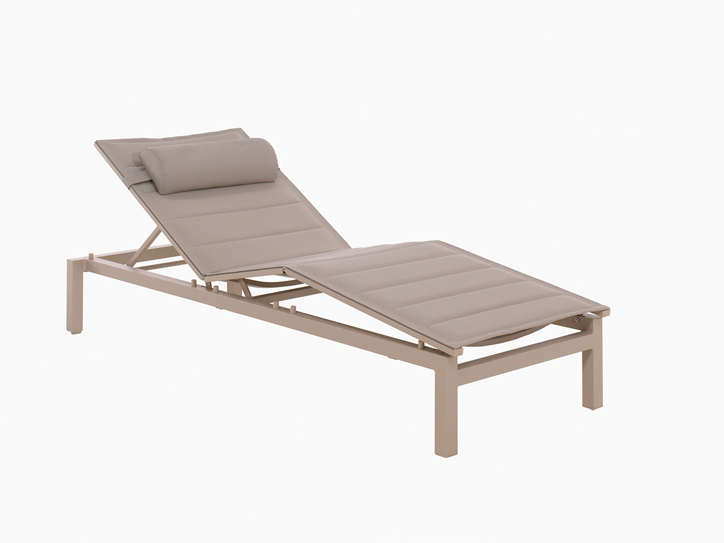 Chaise longue Tremezzo aluminium avec textilène - GESC