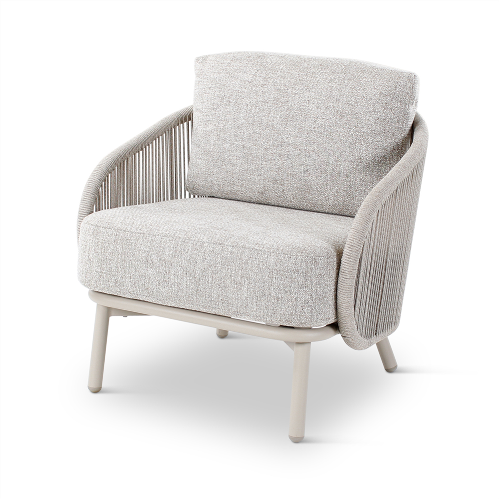 Outdoor loungeset Ariba aluminium en stone weving, incl. kussens en cover - VDC