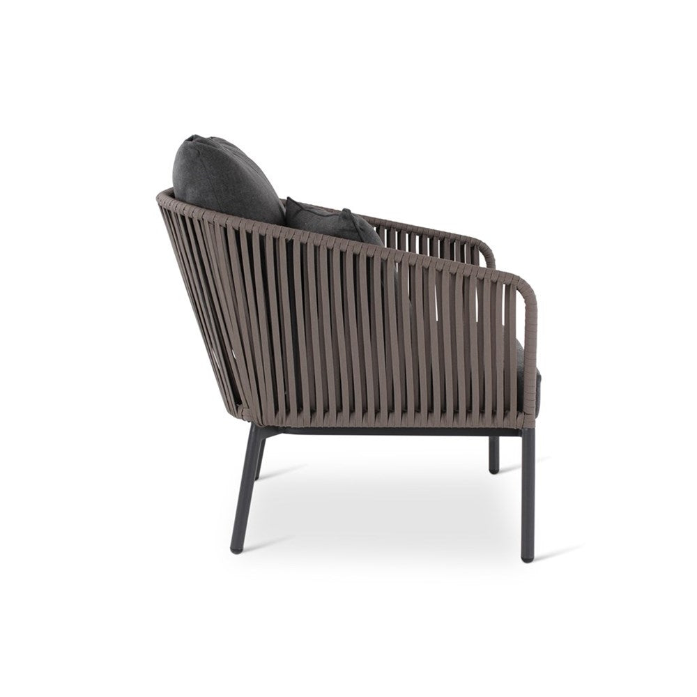 Fauteuil club d’extérieur Clavo, coussins inclus - VDC