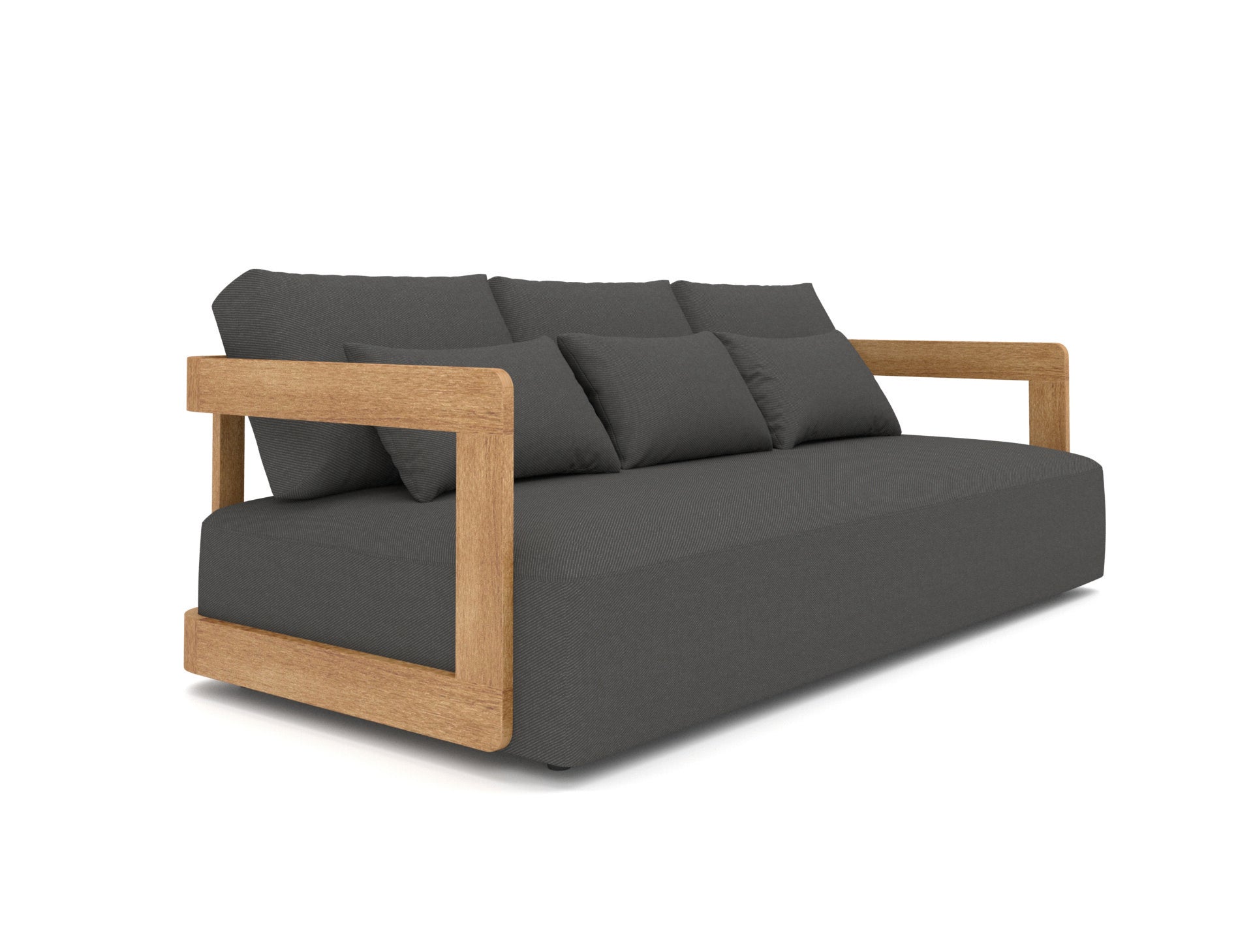 outdoor set Rafa teak - stof antraciet - GS