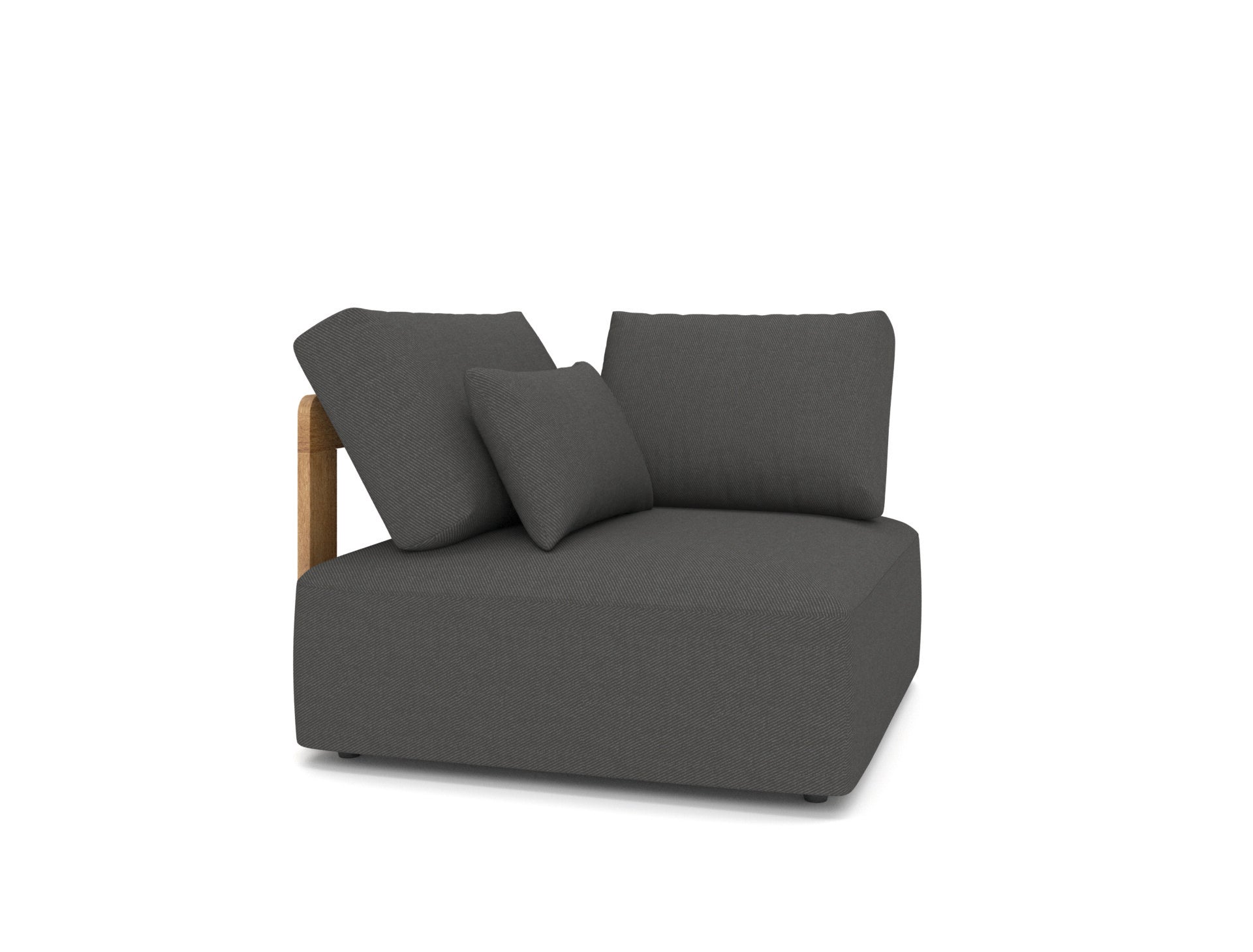outdoor set Rafa teak - stof antraciet - GS