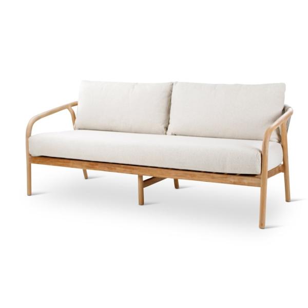 Loungezetel 2.5-zit outdoor BORAS teak naturel - VDC