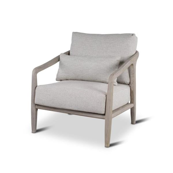 Loungezetel outdoor Anaïs incl kussen - teak naturel of grey - VDC