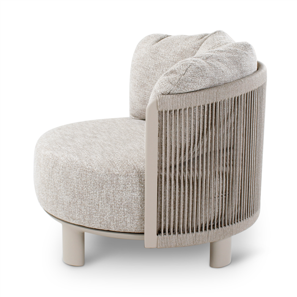 Outdoor loungeset Nimbo aluminium en stone weving, incl. kussens en cover - VDC