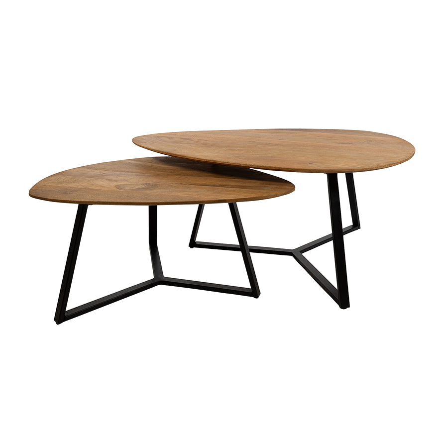 salontafel organisch, S/2, natuurlijk- NW