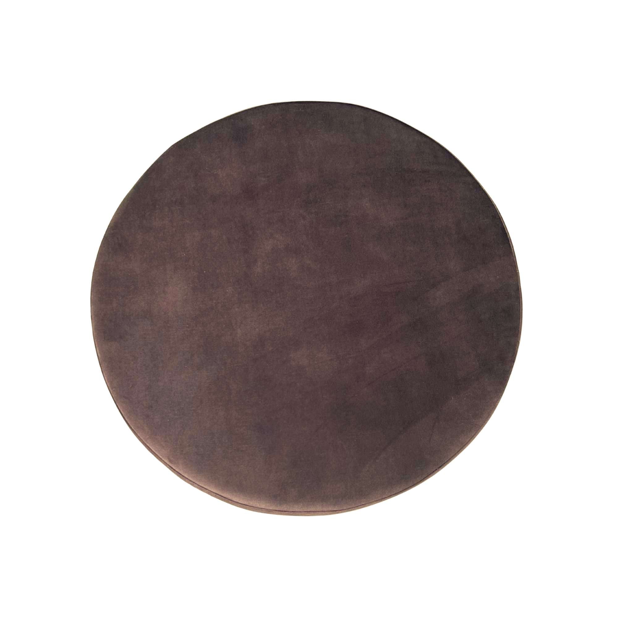 Poef| Rond | 80 cm | Adore 108 | Bruin - STF