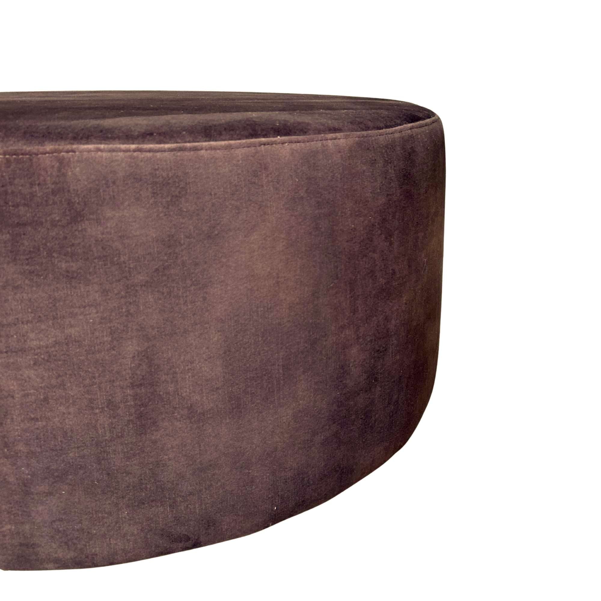 Poef| Rond | 80 cm | Adore 108 | Bruin - STF