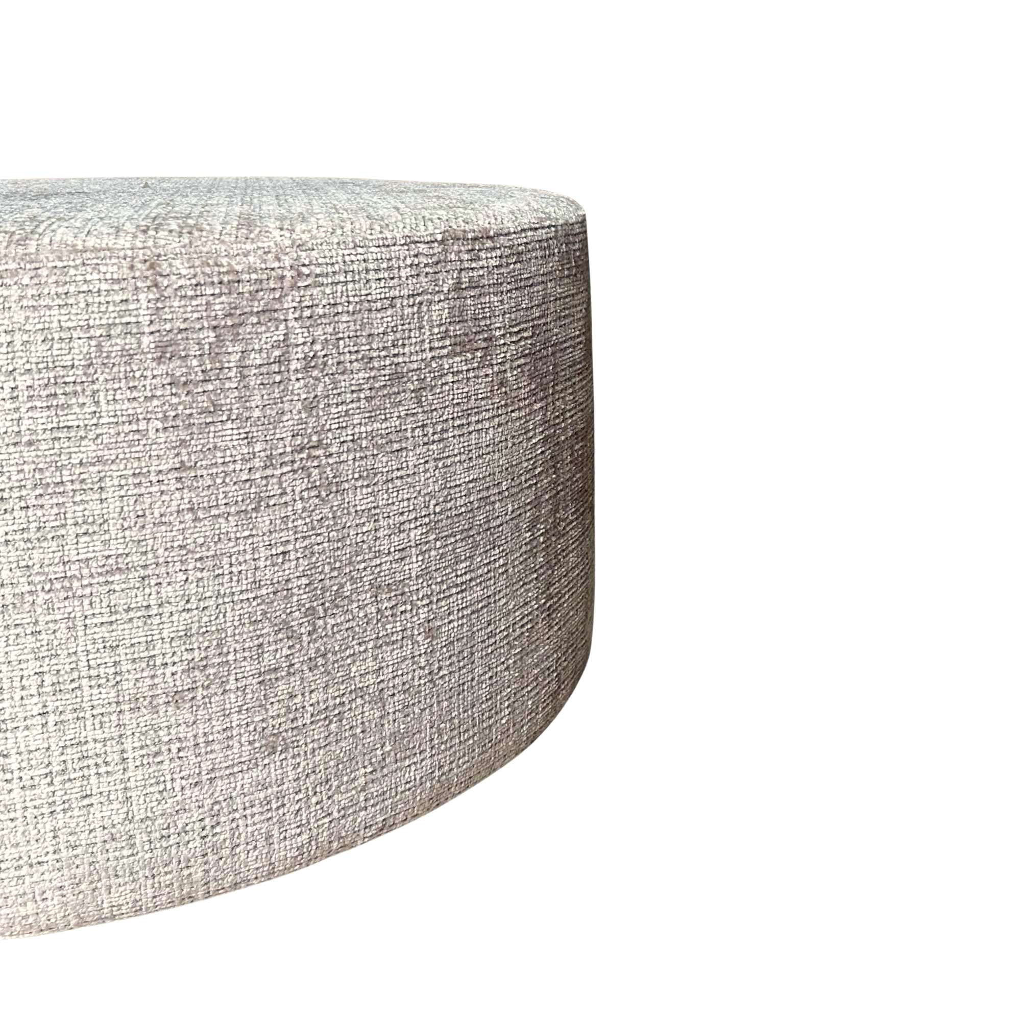 Poef | Rond | 80 cm | Cremona 02 | Beige - STF