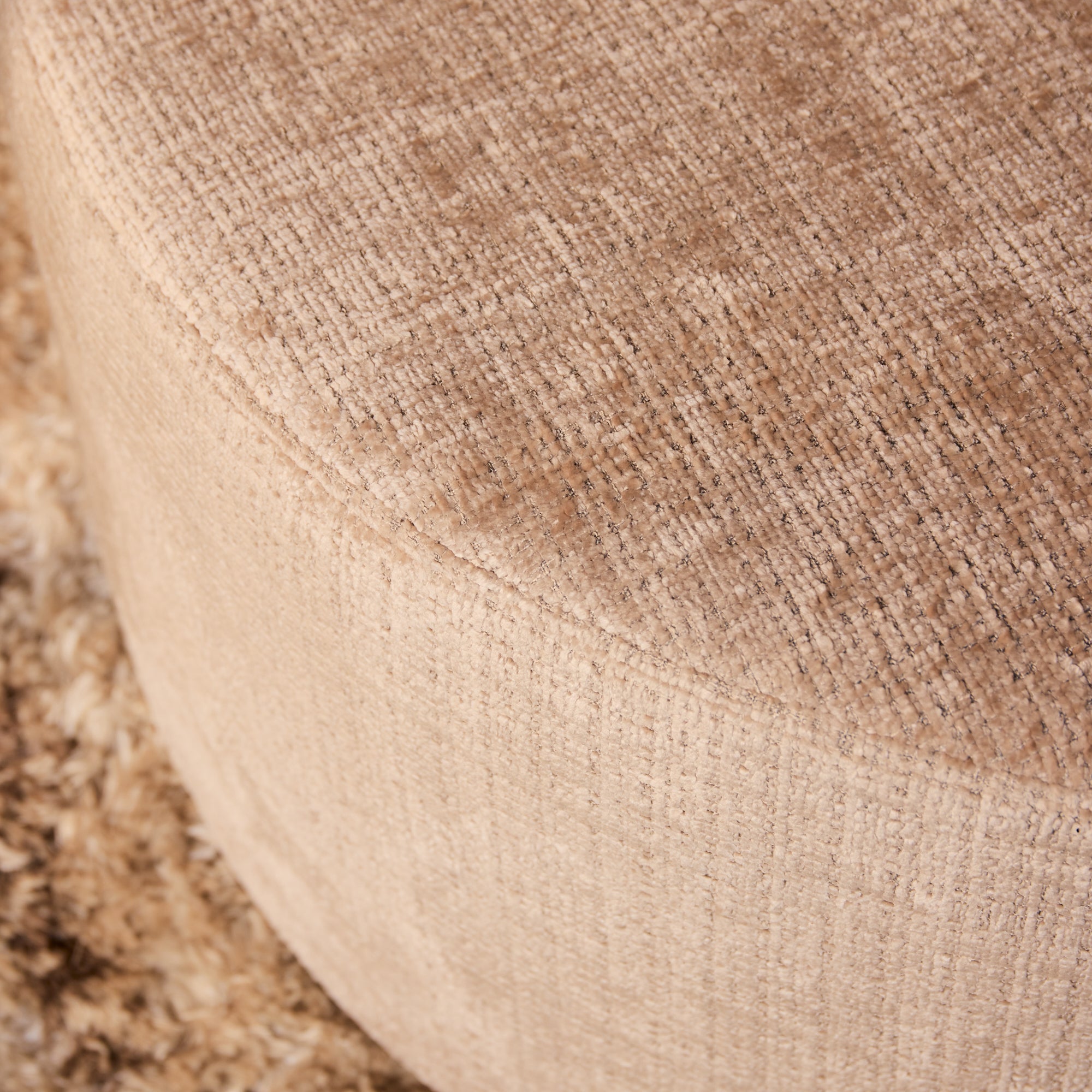 Poef | Rond | 80 cm | Cremona 14 | Taupe - STF