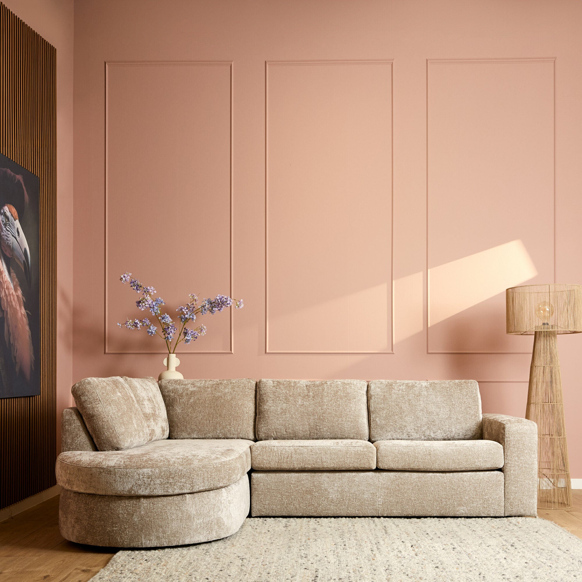 Sofa Alma | Divan links + 2,5-zit | Beige - STF