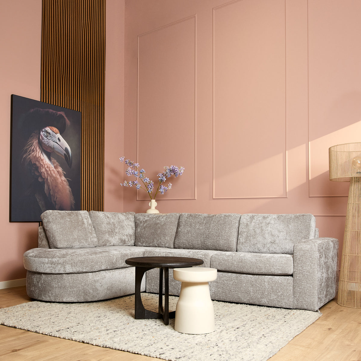 Canapé Alma | Divan gauche + canapé 2,5 places | Beige - STF