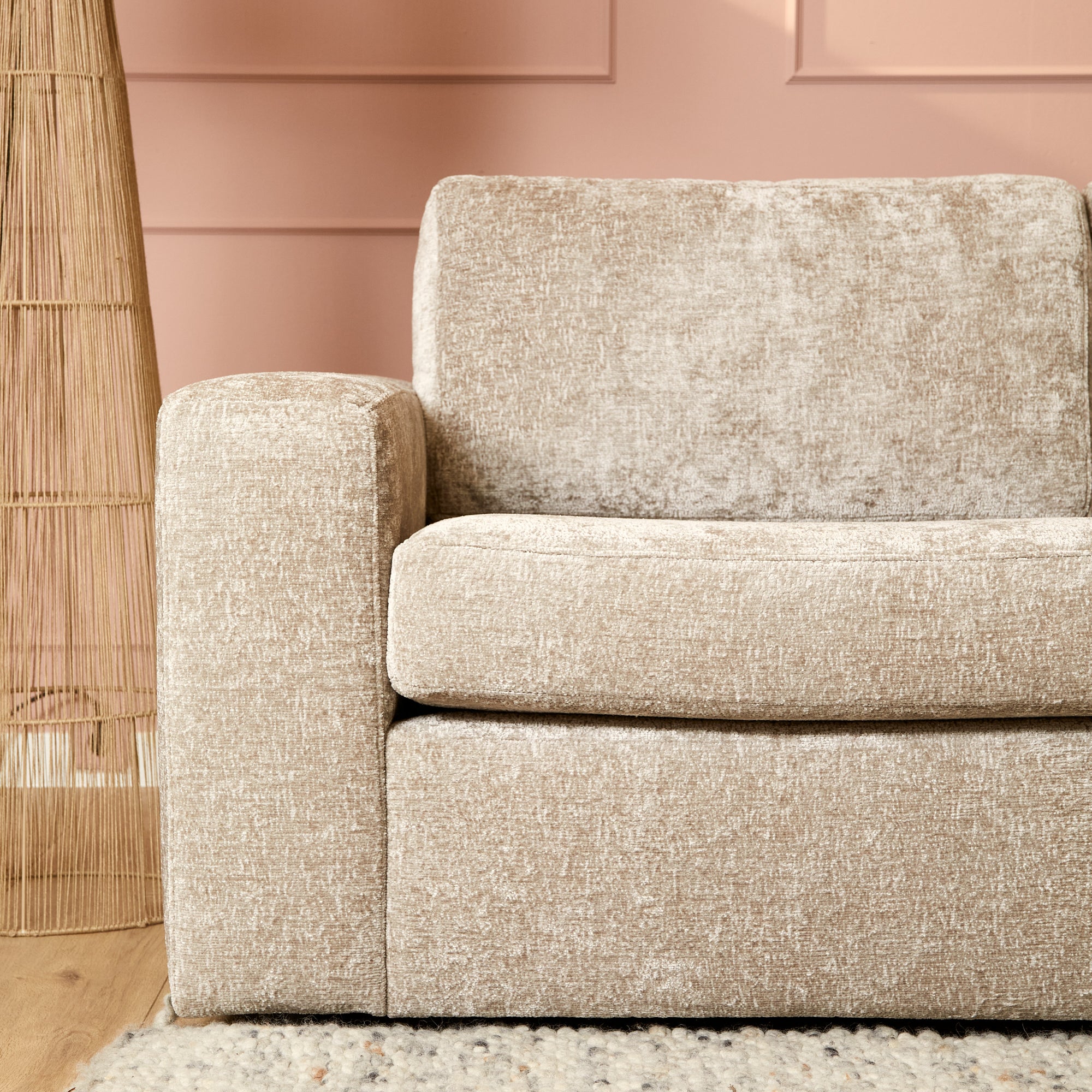 Sofa Alma | 2,5-zit + Ottomane rechts | Beige - STF