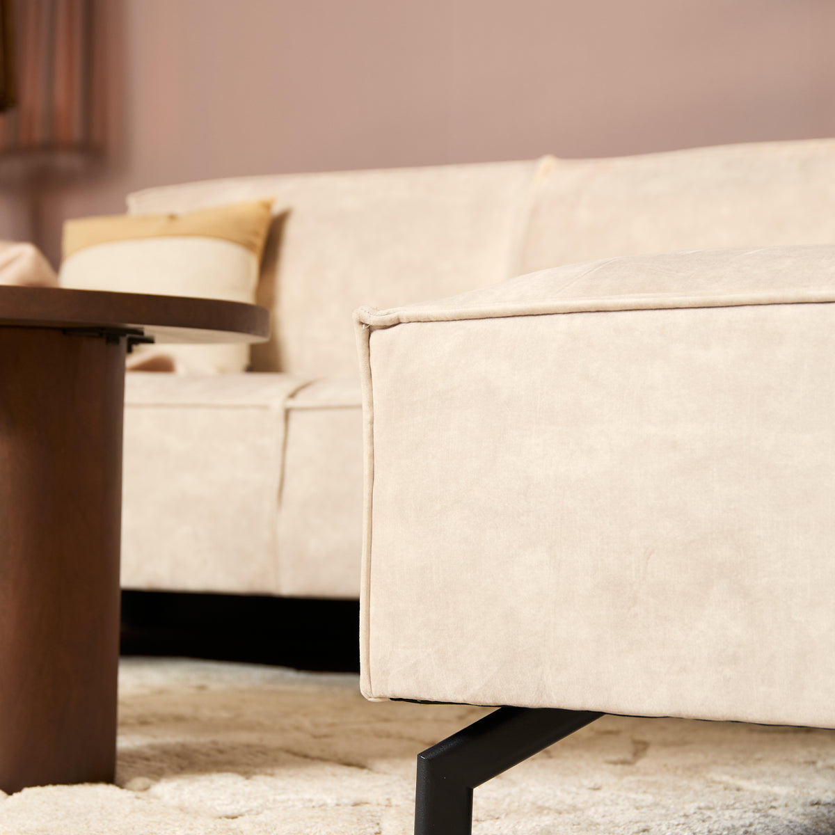 Canapé Floris | 2,5 places + pouf droit - STF