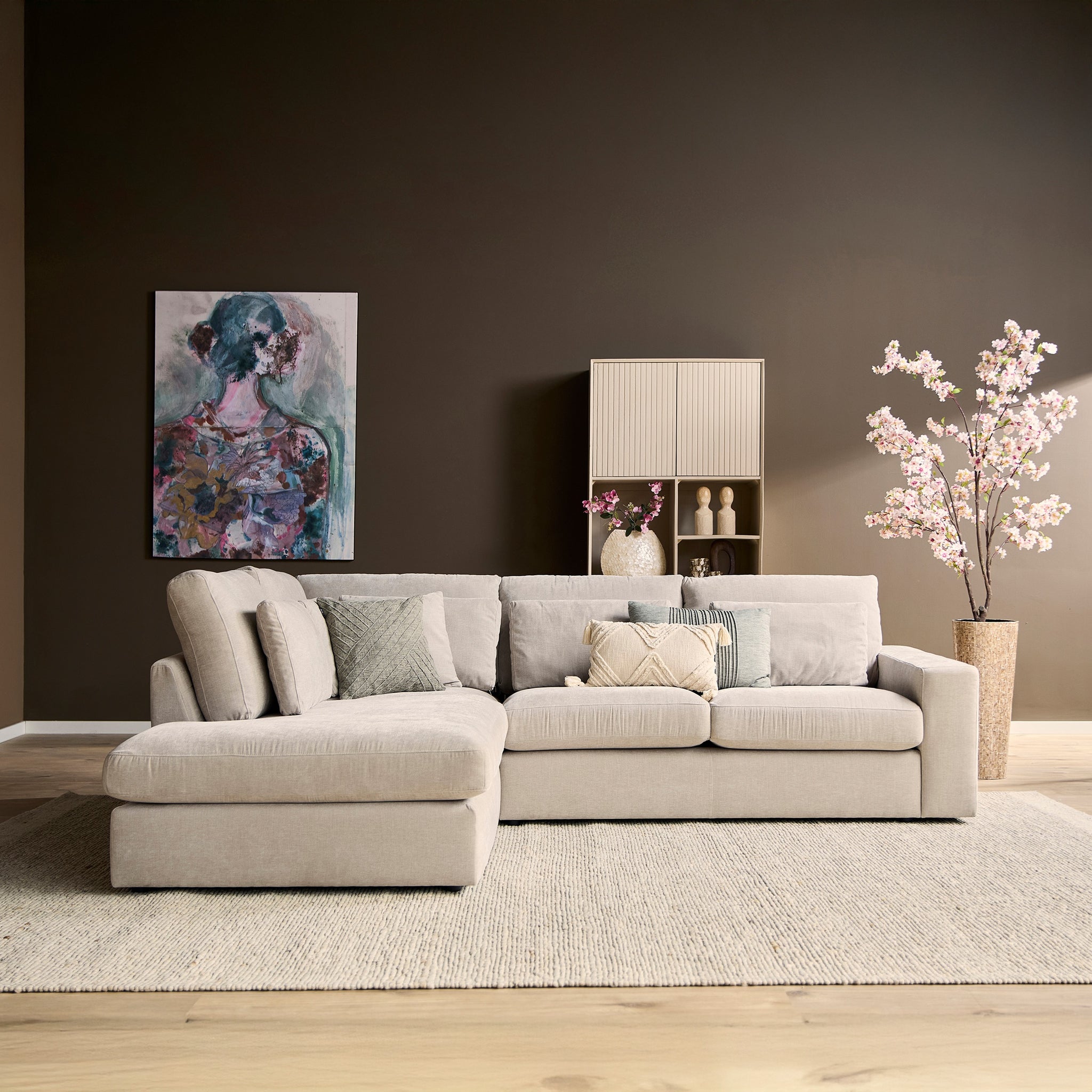 Sofa Jesse | Ottomane links + 2,5-zit - STF