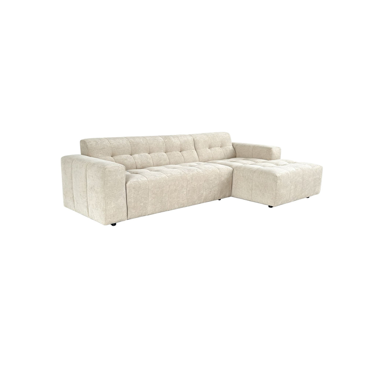 Salon Ruby Hoekbank Beige 2,5-zits AL + Lounge R - STF