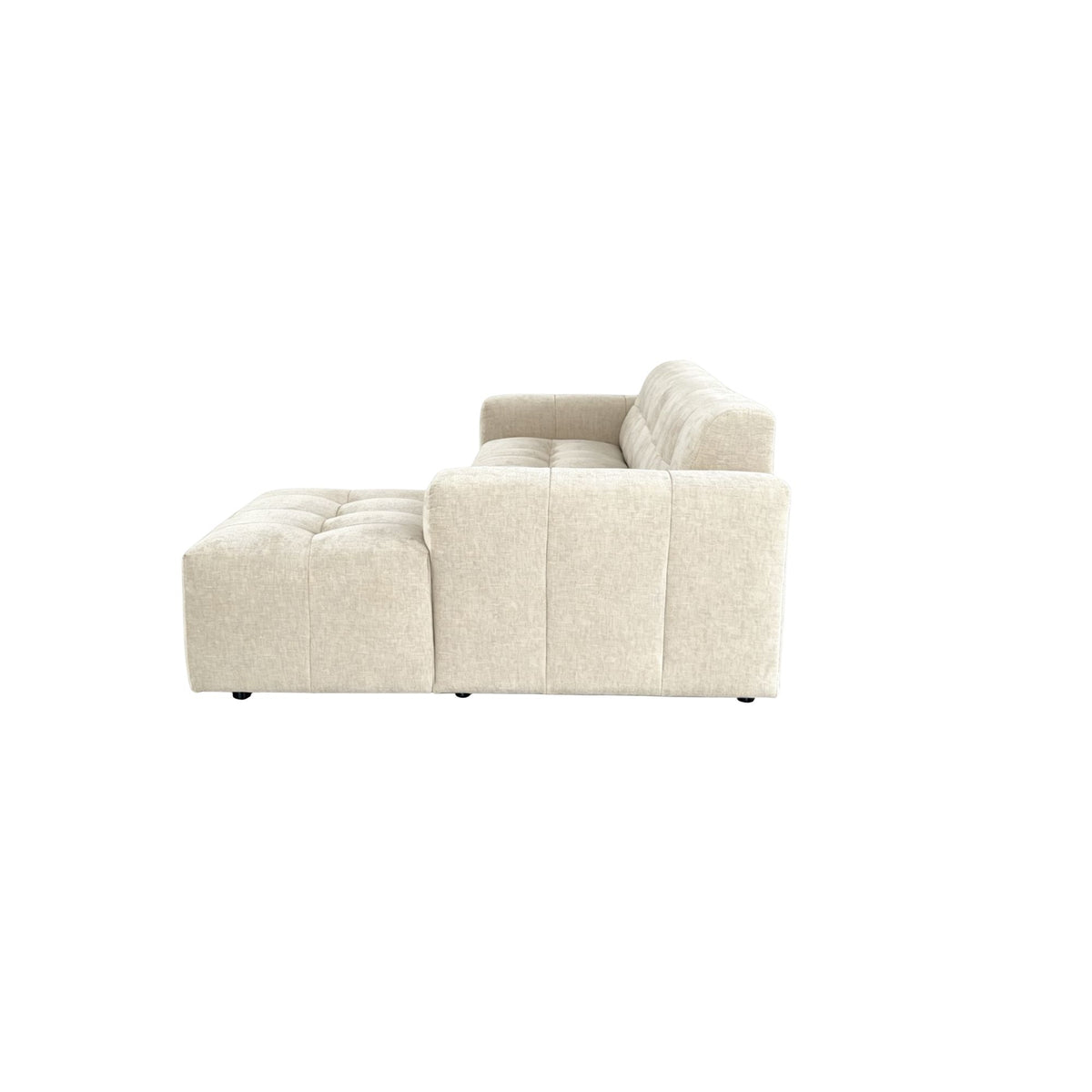 Salon Ruby Hoekbank Beige 2,5-zits AL + Lounge R - STF