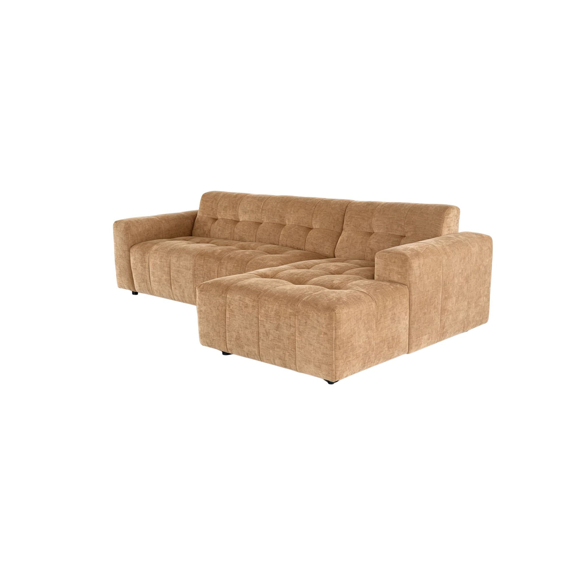 Salon Ruby Hoekbank Camel 2,5 zits AL + Lounge rechts - STF