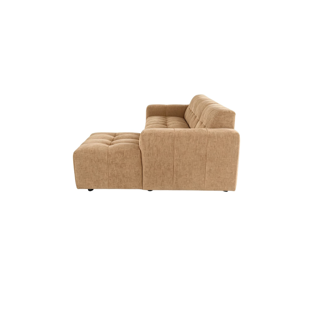 Salon Ruby Hoekbank Camel 2,5 zits AL + Lounge rechts - STF