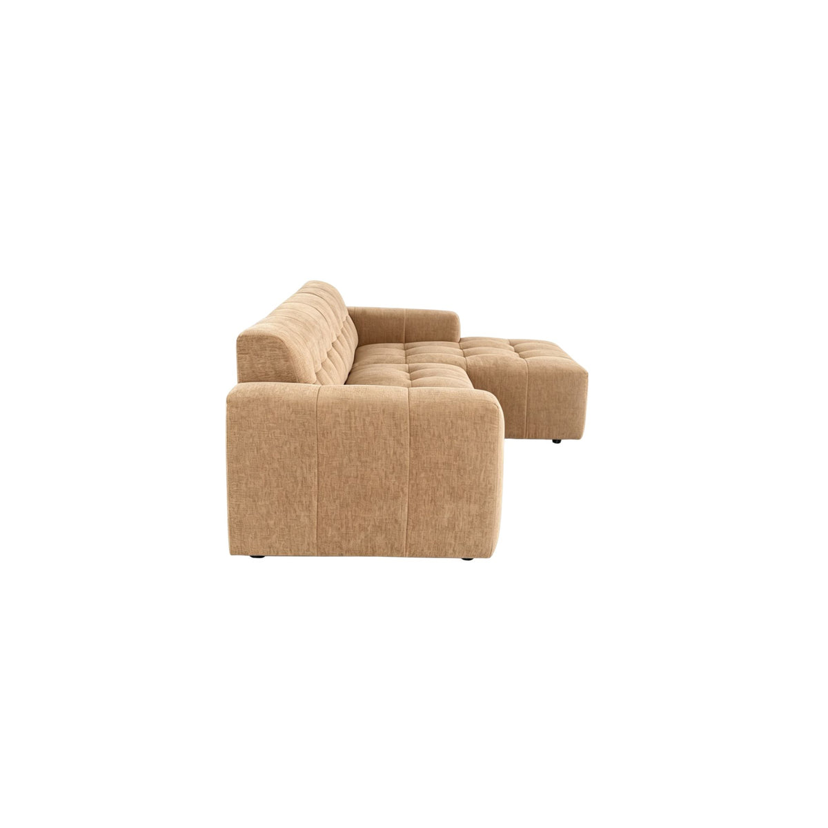 Salon Ruby Hoekbank Camel 2,5 zits AL + Lounge rechts - STF