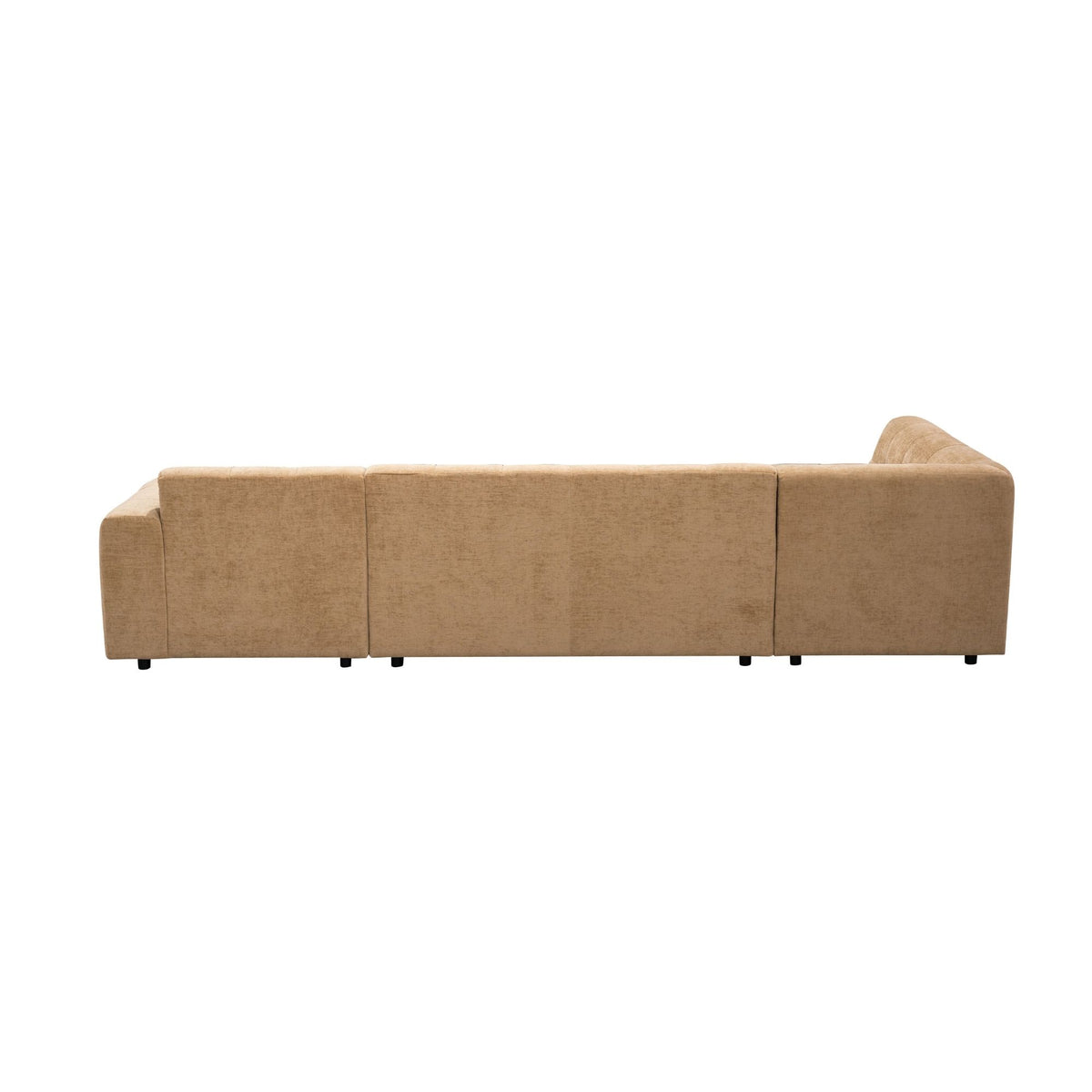 Salon Ruby U-bank camel ottomane links + 2,5-zits + lounge rechts - STF