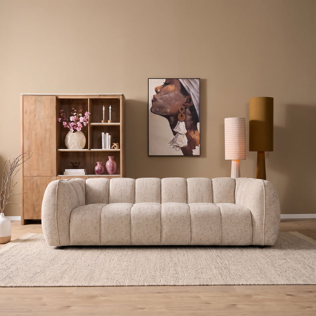 Sofa Morris 3-zits beige - STF