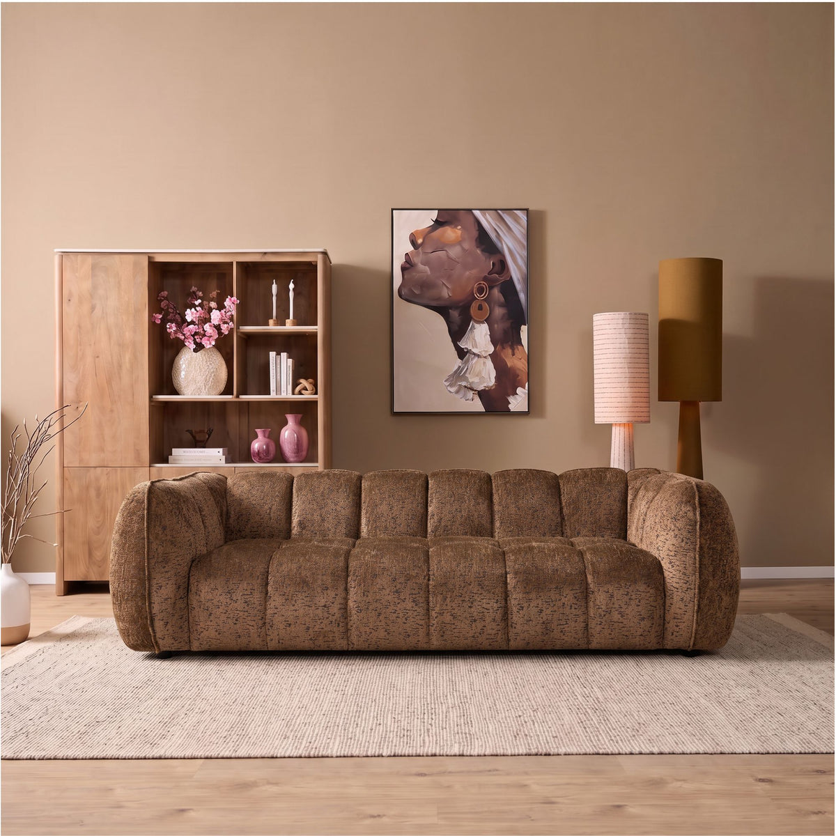 Sofa Morris 3-zits bruin - STF