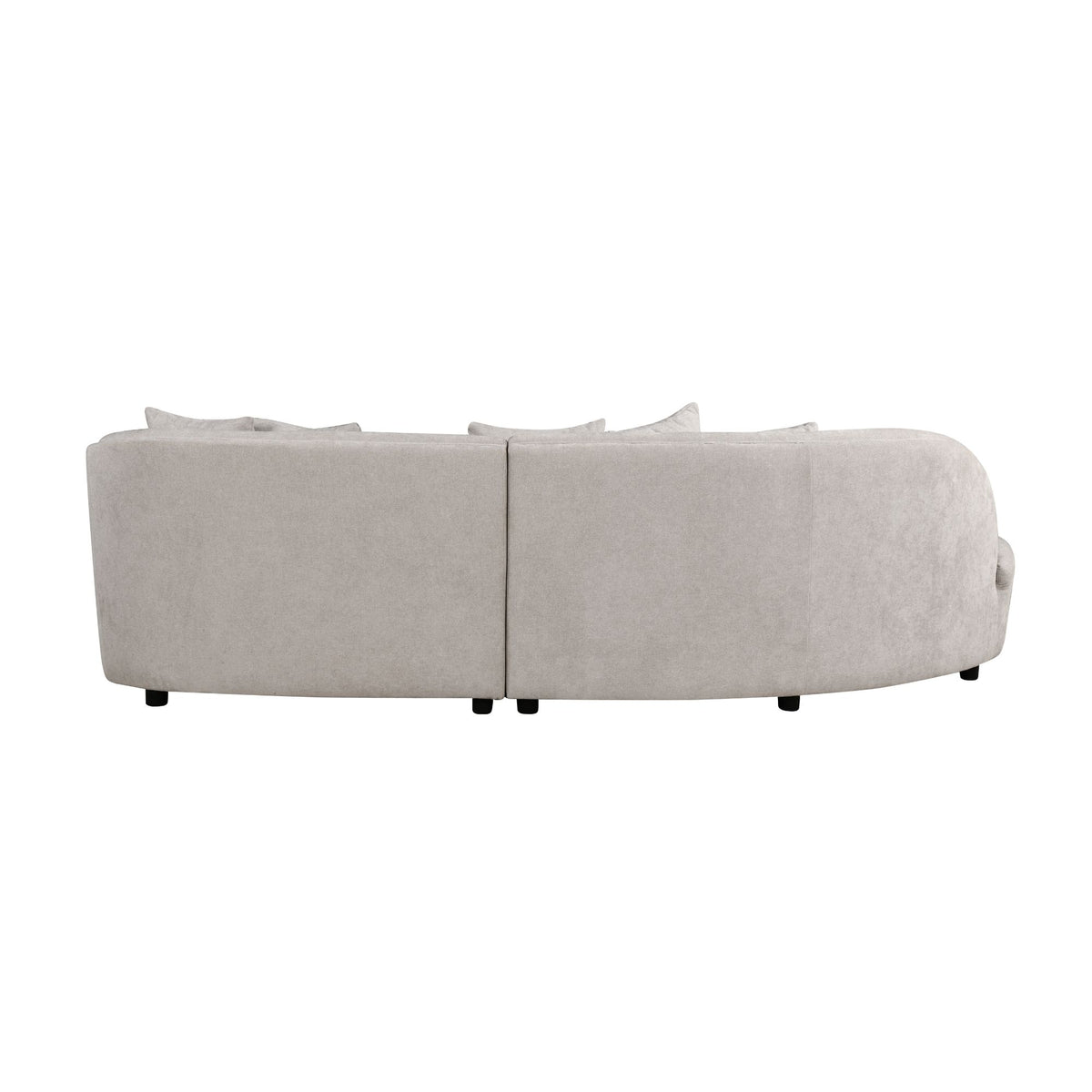 Sofa Novi hoekbank lichtgrijs lounge L + 3-zits - STF