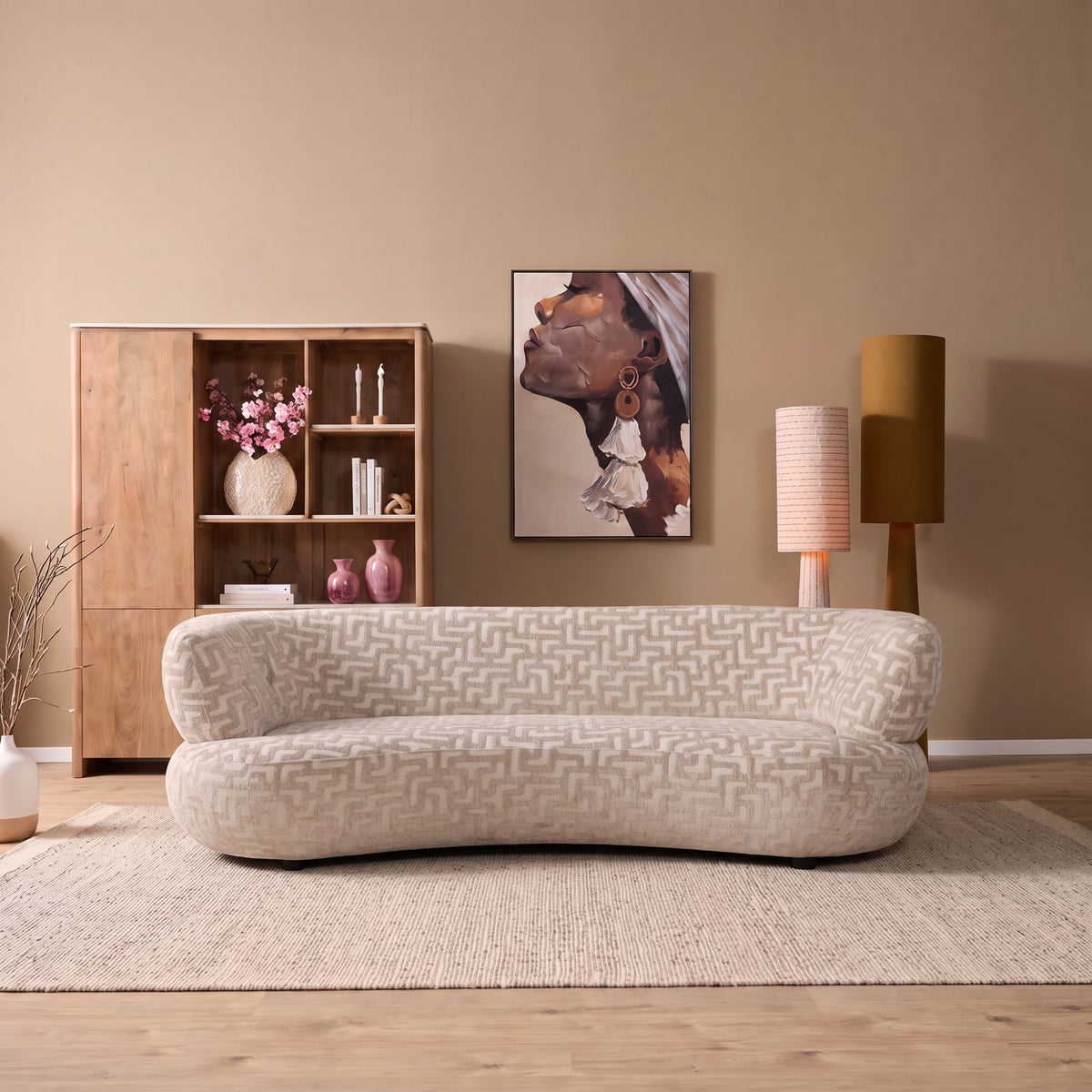 Sofa Amy 3-zits beige - STF