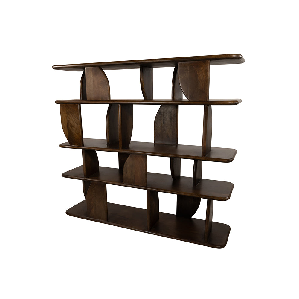 boekenkast Oregano 140, mango bruin walnoot - NW