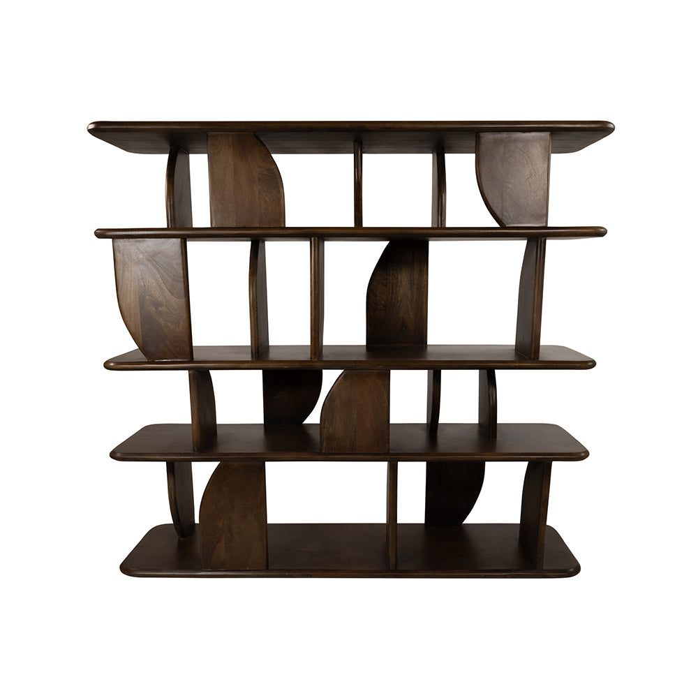 boekenkast Oregano 140, mango bruin walnoot - NW