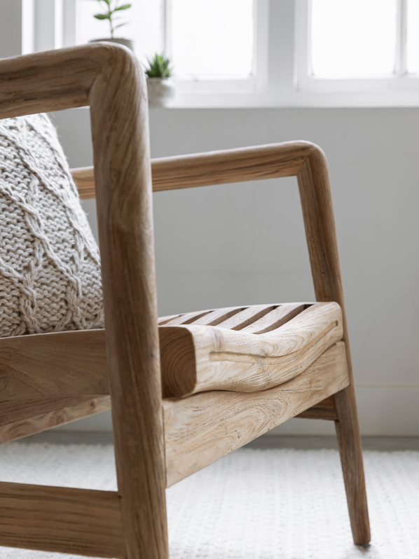 Outdoor bank Ray - teak - DTP