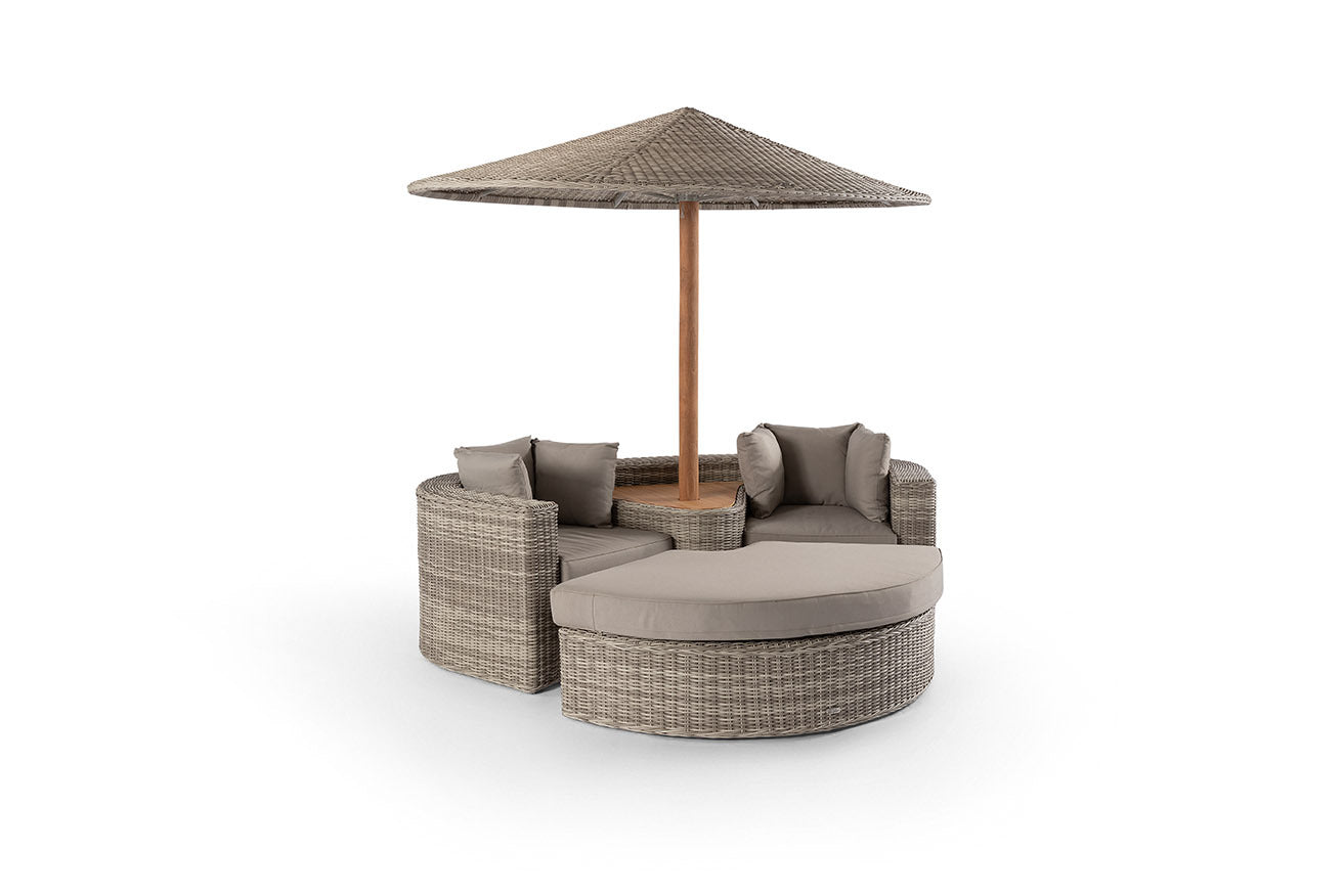 Chaise longue Lembongan en teck - PRN