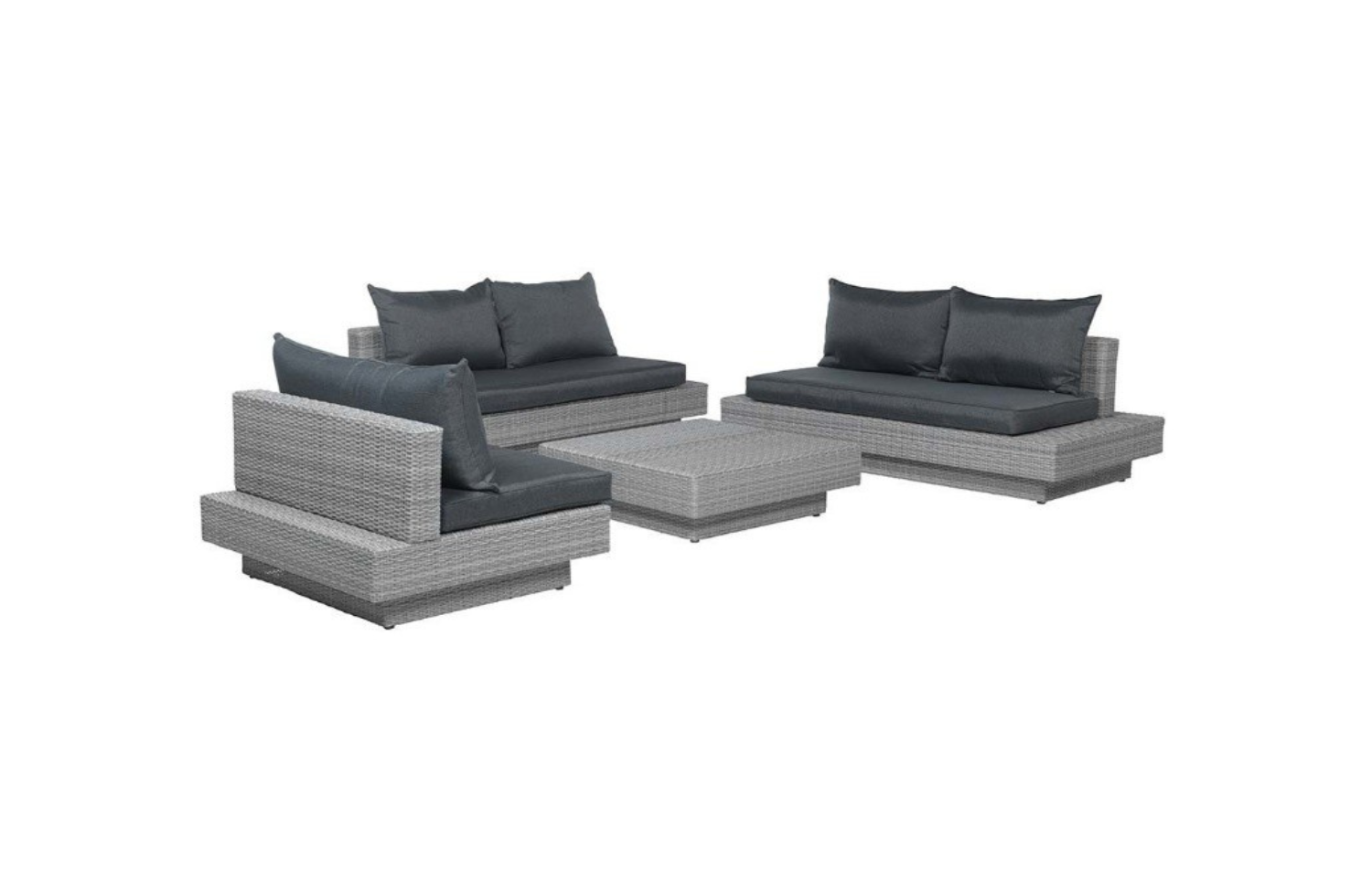 Salon de jardin Flo noir - PRN