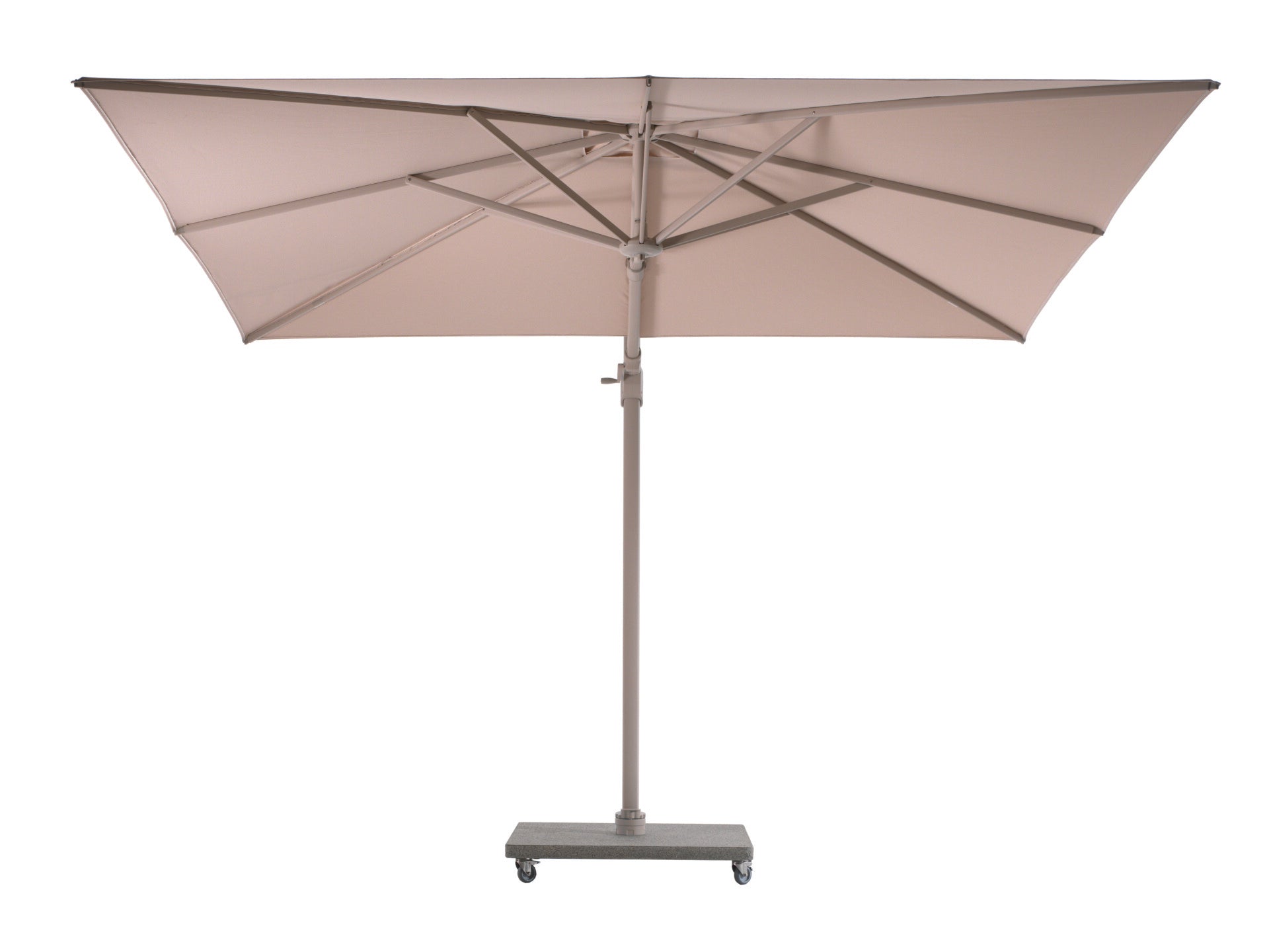 Zweefparasol Portland met basis en cover