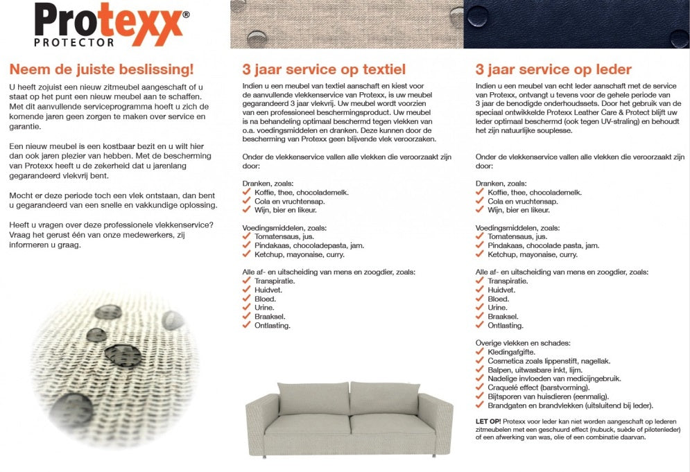 Protexx leatherlook protector - product voor onderhoud van lederlook meubels