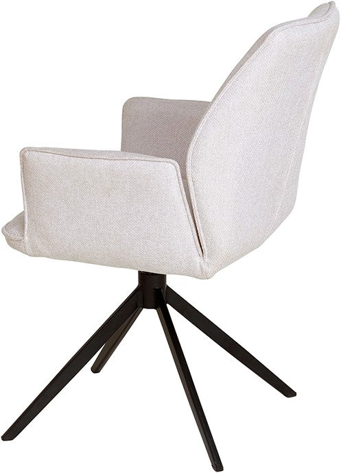 Fauteuil de table Revi pivotant lotus naturel (prix = set de deux) - NW