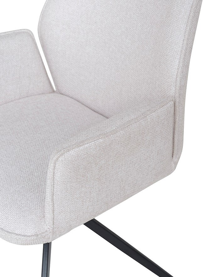 Fauteuil de table Revi pivotant lotus naturel (prix = set de deux) - NW