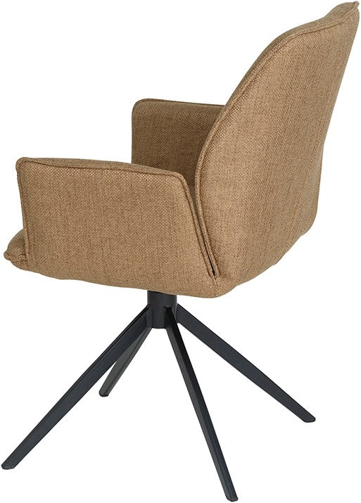 Fauteuil Revi pivotant lotus brass (prix = set de deux) - NW