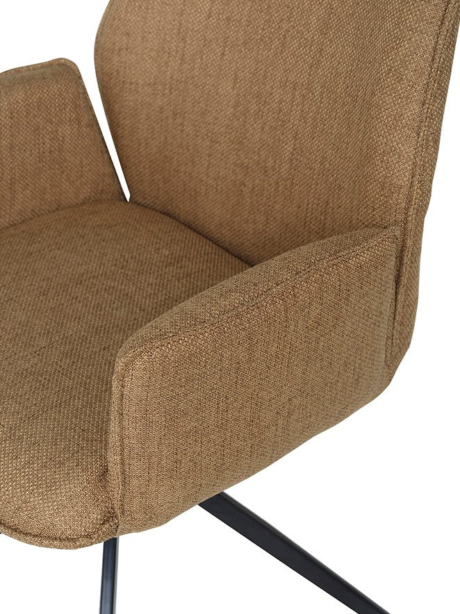 Fauteuil Revi pivotant lotus brass (prix = set de deux) - NW