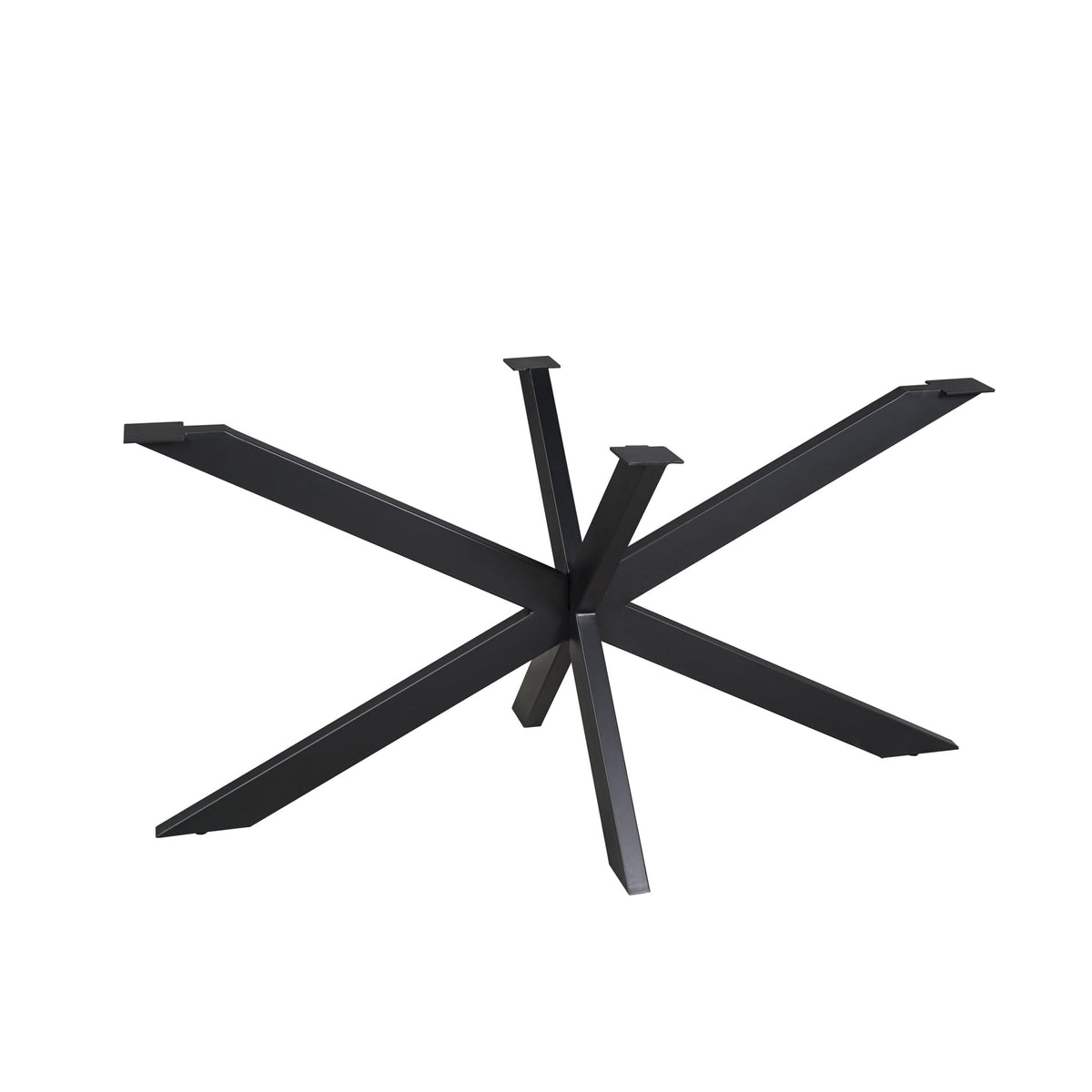 Matrixpoot zwart ovaal/rechthoek 140 cm koker 4x8 cm - STF