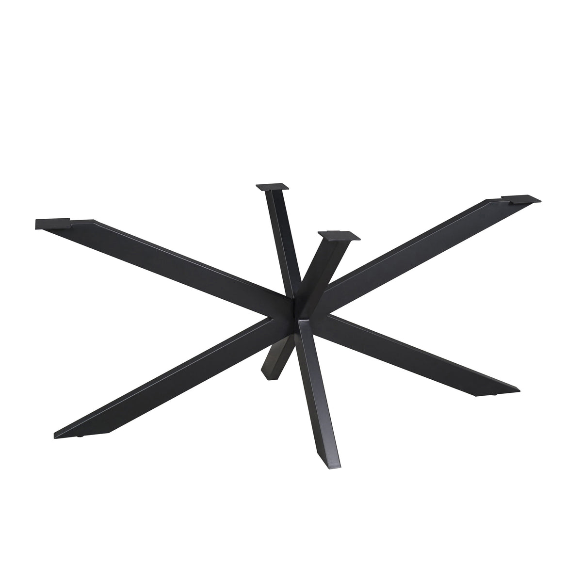 Matrixpoot Zwart Ovaal/Rechthoek 190 cm Koker 4x8 cm - STF