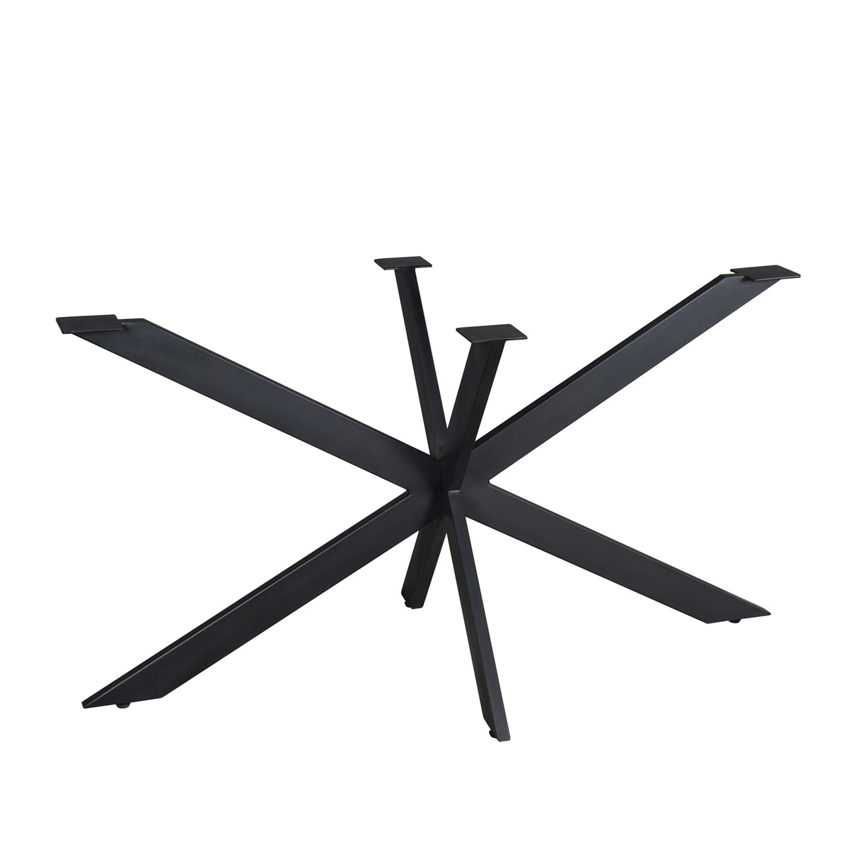 Matrixpoot Zwart Ovaal/Rechthoek 140 cm Koker 2,5x7,5 cm - STF